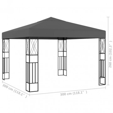 Pavilion, antracit, 3 x 3, material textil - Img 4