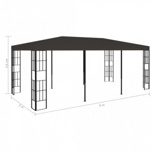 Pavilion, antracit, 3 x 6 m - Img 6