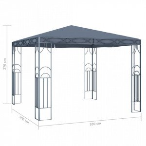 Pavilion, antracit, 300 x 300 cm - Img 4