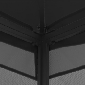 Pavilion cu plase, antracit, 300 x 300 x 265 cm - Img 4