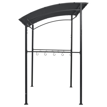 Pavilion de grătar, antracit, 215 x 150 x 220 cm, oțel - Img 7