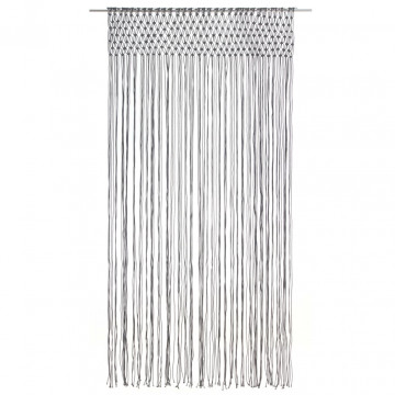 Perdea macrame, antracit, 140 x 240 cm, bumbac - Img 2