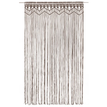Perdea macrame, gri taupe,140 x 240 cm, bumbac - Img 2