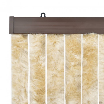 Perdea pentru insecte, bej, 90x220 cm, Chenille - Img 7