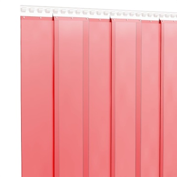 Perdea pentru ușă, roșu, 200 mmx1,6 mm 25 m, PVC - Img 3