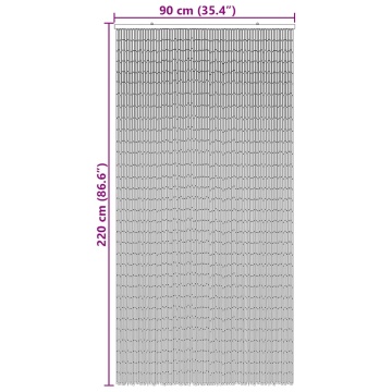 Perdele pentru ușă cu insecte imprimeu bambus 90x220 cm bambus - Img 6