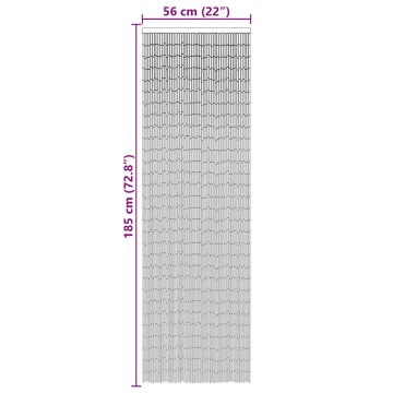 Perdele ușă cu insecte gri închis 56x185 cm bambus - Img 6