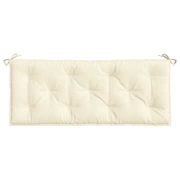 Pernă bancă de grădină, crem, 120x50x7 cm, material oxford - Img 4