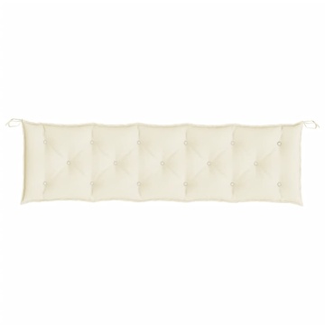 Pernă bancă de grădină, crem, 180x50x7 cm, textil oxford - Img 4