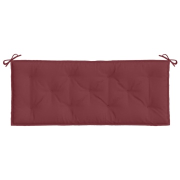Pernă bancă de grădină, melanj roșu vin, 120x50x7 cm, textil - Img 4