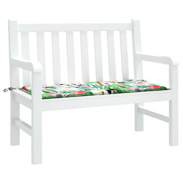 Pernă bancă de grădină, multicolor, 120x50x3 cm, textil oxford - Img 3