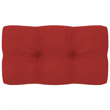 Pernă canapea din paleți, roșu, 70 x 40 x 10 cm - Img 1