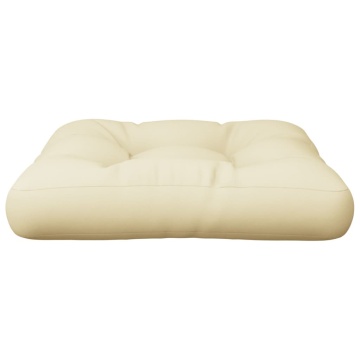 Pernă de paleți, crem, 60x60x12 cm, material textil - Img 4