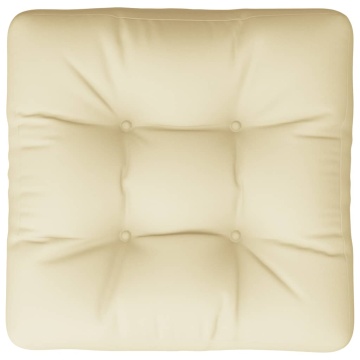 Pernă de paleți, crem, 60x60x12 cm, material textil - Img 5