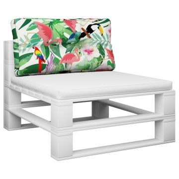 Pernă de paleți, multicolor, 80x40x12 cm, textil - Img 3