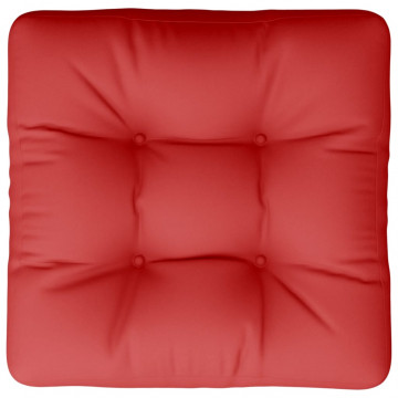 Pernă de paleți, roșu, 60x60x12 cm, material textil - Img 5