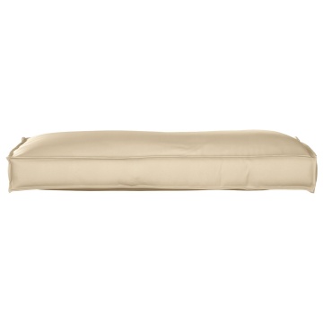 Pernă palet pentru spate Bej 120x40x12 cm Fabric Oxford - Img 1