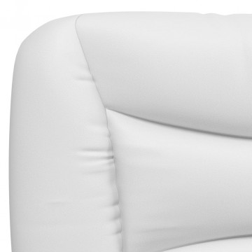 Pernă pentru tăblie pat, alb, 180 cm, piele artificială - Img 6
