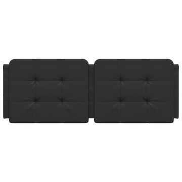 Pernă pentru tăblie pat, negru, 140 cm, piele artificială - Img 4