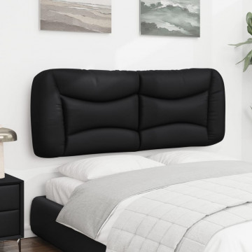 Pernă pentru tăblie pat, negru, 140 cm, piele artificială - Img 4