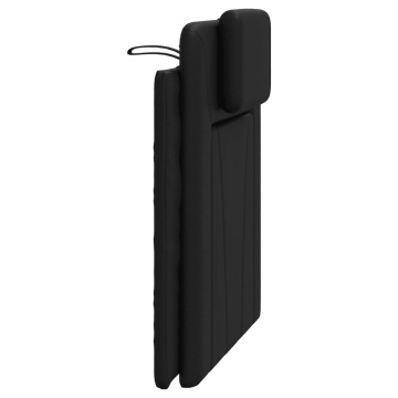 Pernă pentru tăblie pat, negru, 90 cm, piele artificială - Img 5