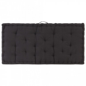 Pernă podea canapea din paleți, negru, 120 x 80 x 10 cm bumbac - Img 9