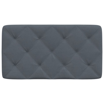 Pernă tăblie de pat, gri închis, 80 cm, catifea - Img 8