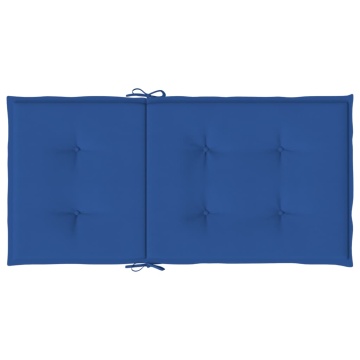 Perne cu spătar mic, 6 buc. albastru 100x50x3 cm textil oxford - Img 5