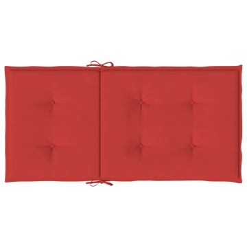 Perne cu spătar mic, 6 buc., roșu, 100x50x3 cm, textil oxford - Img 5