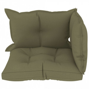 Perne de canapea din paleți, 3 buc., bej, material textil - Img 3