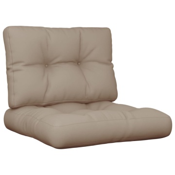 Perne de paleți, 2 buc., gri taupe, material textil - Img 2