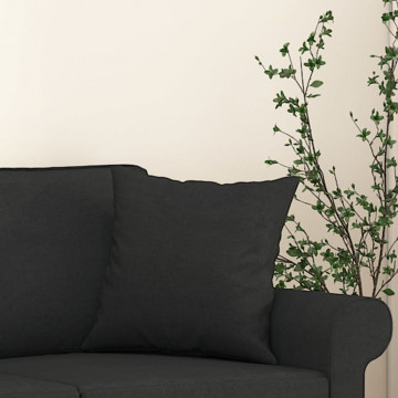 Perne decorative, 2 buc., negru, 40 x 40 cm, material textil - Img 7