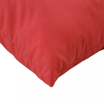 Perne decorative, 4 buc., roșu, 50x50 cm, material textil - Img 5
