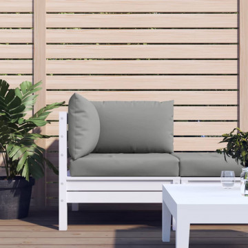 Perne pentru canapea din paleți, 3 buc., gri, material textil - Img 1