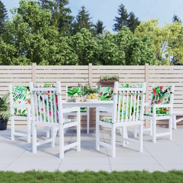 Perne pentru scaune cu spătar jos, 6 buc, multicolor, textil - Img 1