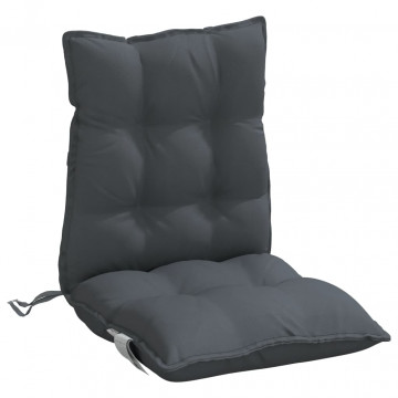 Perne scaun cu spătar mic, 2 buc., antracit, textil oxford - Img 4