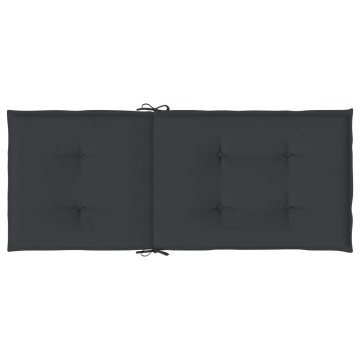 Perne scaun de grădină, 4 buc., negru, 120 x 50 x 3 cm - Img 10