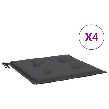 Perne scaune grădină 4 buc. antracit 40x40x3 cm țesătură Oxford - Img 2