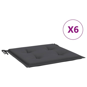 Perne scaune grădină 6 buc. antracit 40x40x3 cm țesătură Oxford - Img 2