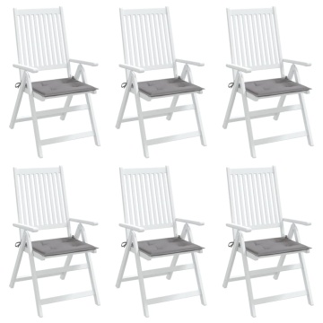 Perne scaune grădină 6 buc. gri 40x40x3 cm țesătură Oxford - Img 4
