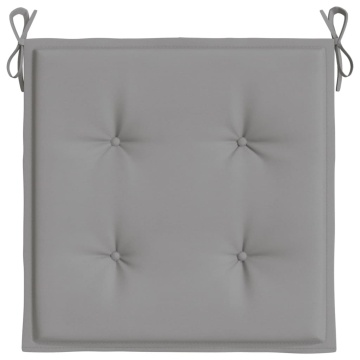 Perne scaune grădină 6 buc. gri 40x40x3 cm țesătură Oxford - Img 8