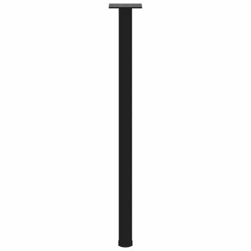 Picioare măsuță de cafea 4 buc Negru 72-74 cm Oțel - Img 8