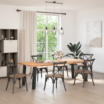 Picioare măsuță de cafea 4 buc Negru 72 cm Oțel - Img 3