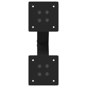 Picioare măsuță de cafea în formă de X 2 buc Negru Oțel - Img 6