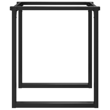 Picioare Măsuță de cafea O-Frame 60x60x73 cm Fontă - Img 8