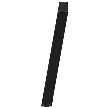 Picioare pentru masă în formă U 2 buc Negru 70x(72-73) cm Oțel - Img 5
