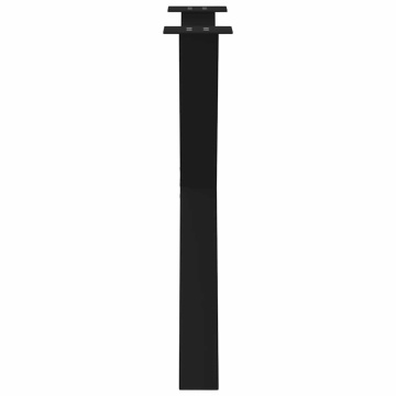 Picioare pentru masă în formă X 3 buc Negru 70x(72-73) cm Oțel - Img 5