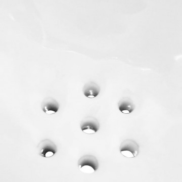 Pisoar de perete cu supapă pentru spălare, alb, ceramică - Img 6