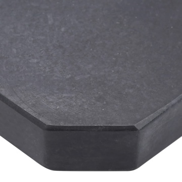 Placă de greutate umbrelă, negru, granit, 25 kg, pătrat - Img 4