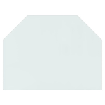Placă de sticlă pentru șemineu, hexagonală, 80x60 cm - Img 3